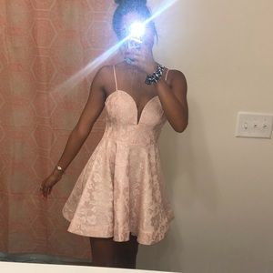 Baby pink short dress